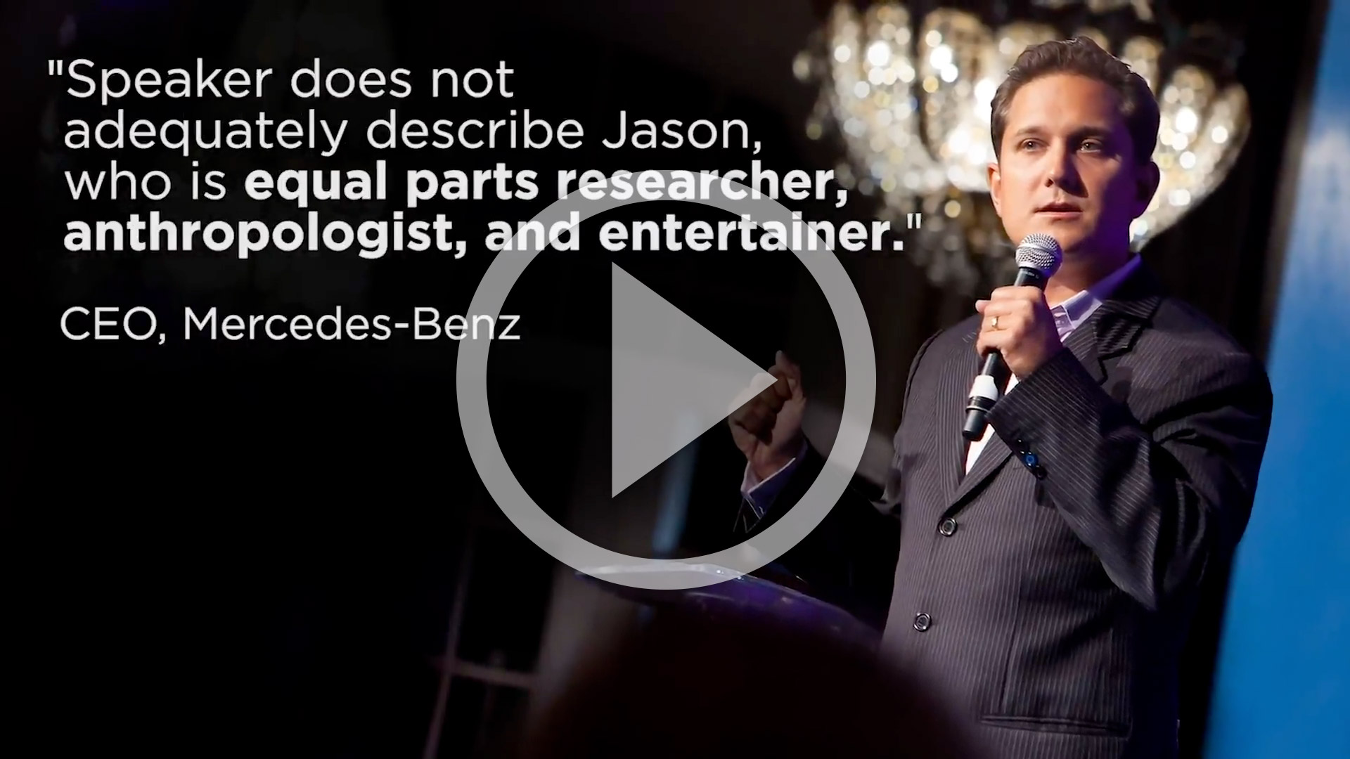 Jason Dorsey presenting a virtual keynote.